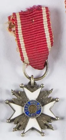 Miniatura odznaczenia Za Obronę Mienia Polskiego w Rosji 1918-1919