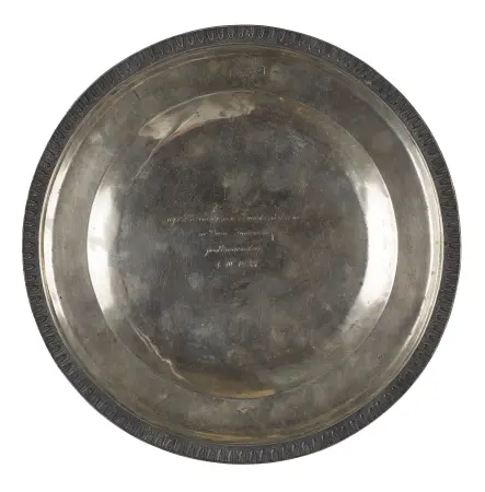 Patera srebrna o średnicy 25 cm