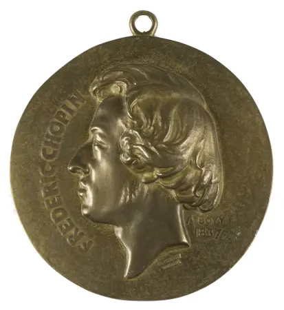 Medalion Fryderyk Chopin - brąz