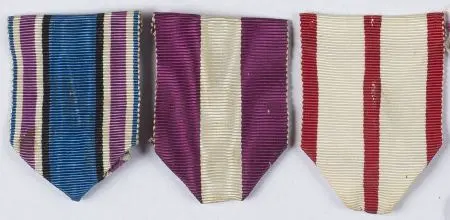 Zestaw trzech wstążek - Medal Wojska 1918-1921