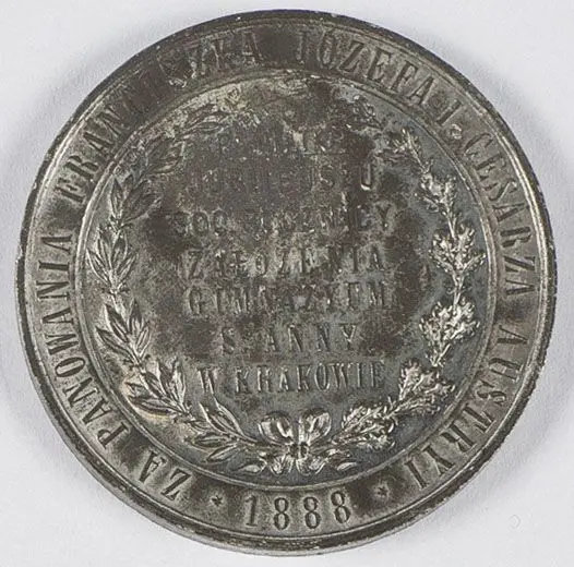 JUBILEUSZ 300 ROCZNICY ZAŁOŻENIA GIMNAZJUM ŚW. ANNY W KRAKOWIE 1888