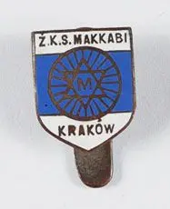 Odznaka klubowa Z.K.S. MAKKABI KRAKÓW (Żydowski Klub Sportowy Makkabi-Kraków)