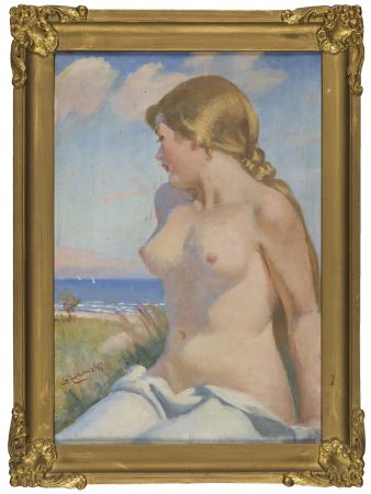 PÓŁAKT NA TLE MORZA