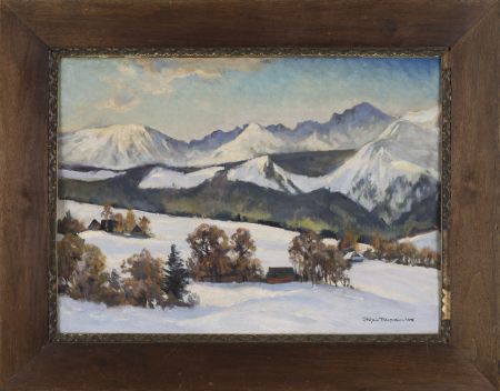 ZIMOWY PEJZAŻ GÓRSKI