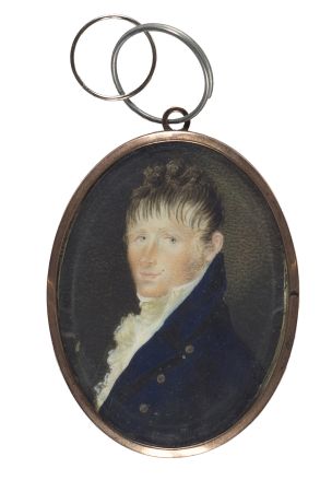 Miniatura portret mężczyzny