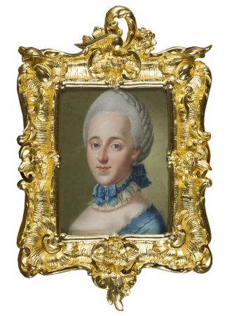 Portret Damy w rokokowej ramie