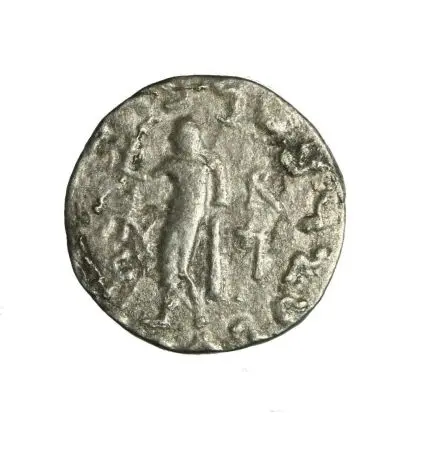 KRÓLESTWO INDO-SCYTÓW, Azes II (35-12 p.n.e.). AR tetradrachma - król na koniu / Zeus