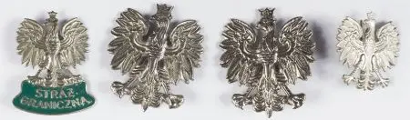 Zestaw 4 orłów z początku lat 90 