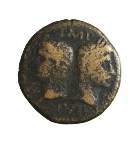 RZYM-CESARSTWO - AUGUSTUS (63 p.n.e.- 14 n.e.) M. AGRIPPA (63 p.n.e.-12 n.e.) AE-as