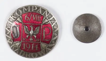 Odznaka pamiątkowa 1 Kompania Kadrowa z 1921 roku
