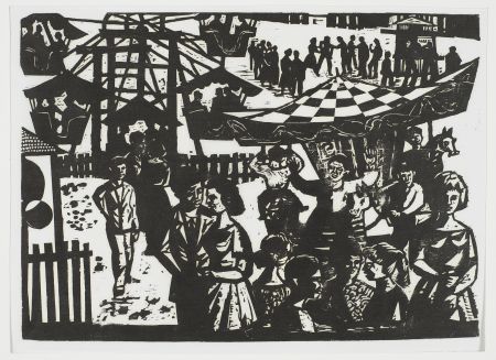 Wesołe miasteczko (z serii Motywy Krakowa, 1935)