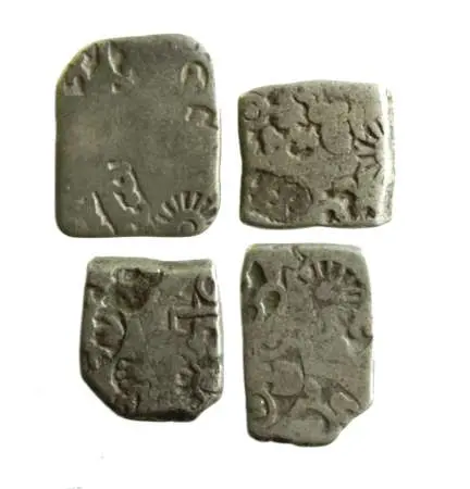 IMPERIUM MAURYAN, VI/V w.pne, AR karshapana 4 szt !!