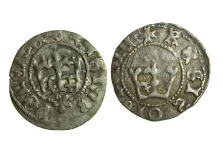 JAN OLBRACHT (1492-1501) 2 typy półgroszy koronnych