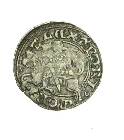 ALEKSANDER JAGIELLOŃCZYK (1501-1505) półgrosz litewski z błędem