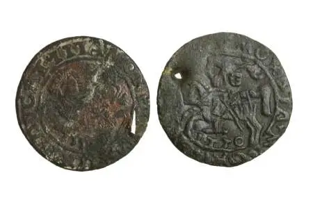 ZYGMUNT II AUGUST (1544-1572) fałszywe półgrosze litewskie 2 szt