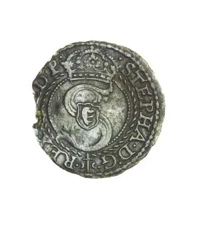 STEFAN BATORY (1576-1586) szeląg pruski, Malbork 1584, R1