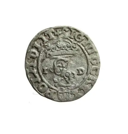 ZYGMUNT III WAZA (1587-1632) szeląg olkuski 1590 I-D, R1
