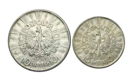 II RP - EMISJA 1936 - 5 i 10 ZŁOTYCH Z J. PIŁSUDSKIM