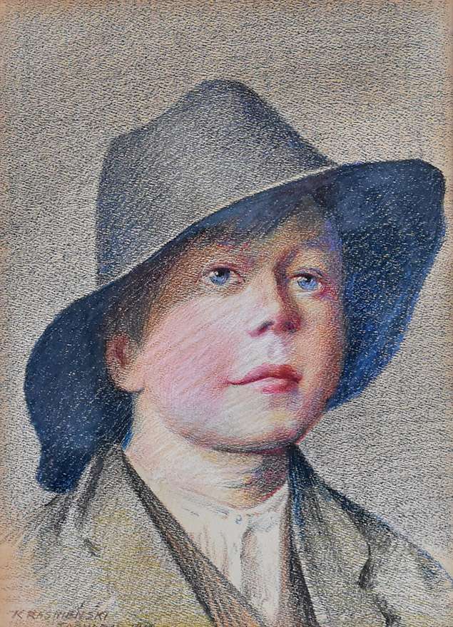 "Portret chłopca w kapeluszu", 1912