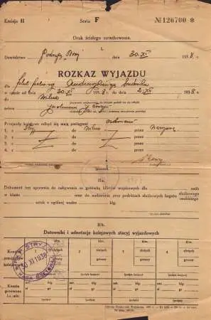 Zestaw dokumentów po plutonowym Ludwiku Andruszkiewiczu - 2 sztuki