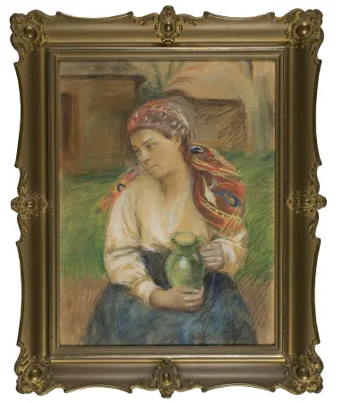 Dziewczyna z zielonym dzbanem