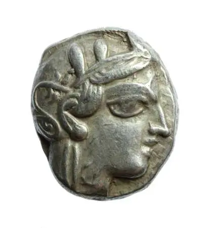 ATTYKA, ATENY, AR tetradrachma, IV w pne