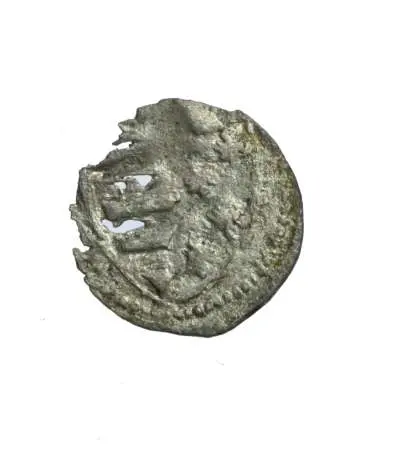 LUDWIK WĘGIERSKI, król Polski (1370-1382)-denar koronny, R4;