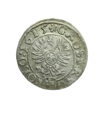 ZYGMUNT III WAZA, piękny grosz koronny 1615;