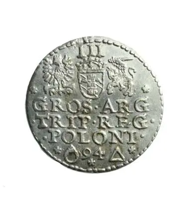 ZYGMUNT III WAZA, trojak malborski 1594;
