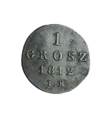  KSIĘSTWO WARSZAWSKIE 1 grosz 1812 IB, ładny
