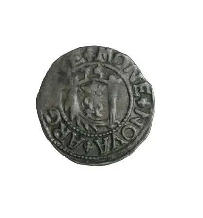  Kurlandia, Gotard Kettler, szeląg lenny 1575, rzadki R3