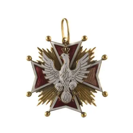 Zestaw Krzyż Wielki Orderu Virtuti Militari z gwiazdą, lata 70 te XX w.