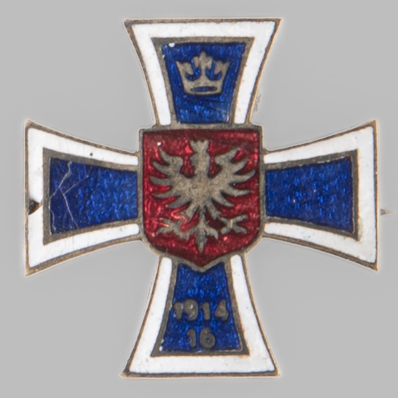 Odznaka w formie krzyża "Polski Samarytanin 1914"
