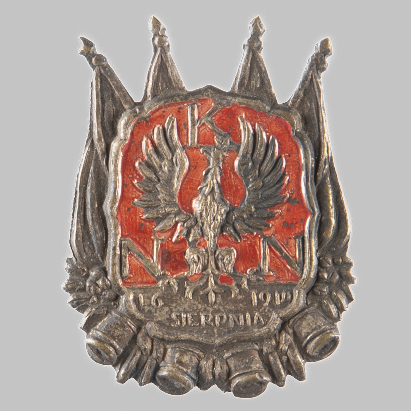 Odznaka upamiętniająca utworzenie w Krakowie Naczelnego Komitetu Narodowego, "N.K.N. 16 SIERPNIA 1914"