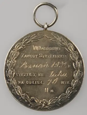 Medal sportowy VII Narodowe Zawody Strzeleckie Poznań 1932r