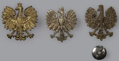Zestaw 3 orłów wz. 27