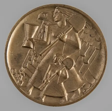Medal Kopiec Józefa Piłsudskiego w Krakowie 1936 Medal autorstwa Jerzego Bandury z okazji budowy Kopca Józefa Piłsudskiego w Krakowie w oryginalnym pudełku