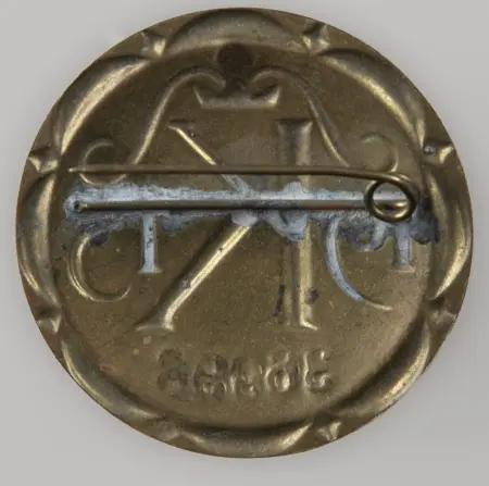 Odznaka/przepustka uprawniająca do pozostania w Twierdzy Kraków w czasie oblężenia 1915