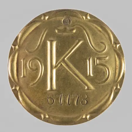 Odznaka/przepustka uprawniająca do pozostania w Twierdzy Kraków w czasie oblężenia 1915
