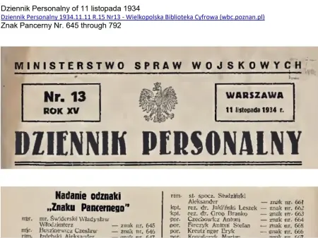 Odznaka "Ramię pancerne" Odznaka "Ramię pancerne"