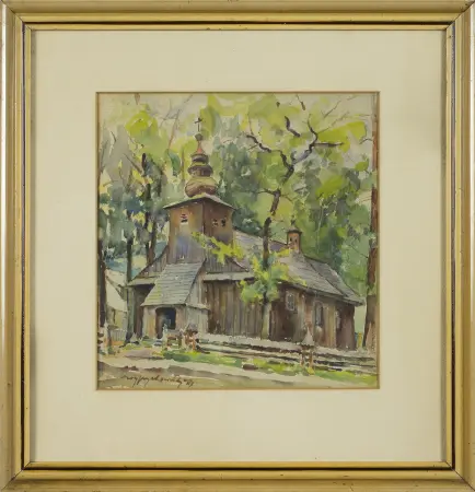 Drewniany kościół