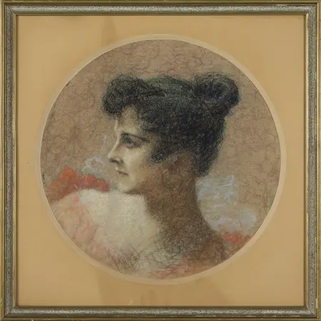 Portret kobiety z profilu