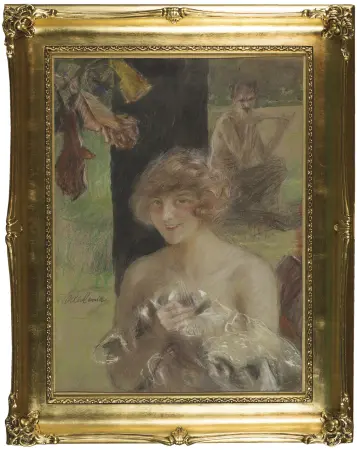 Portret kobiety z faunem