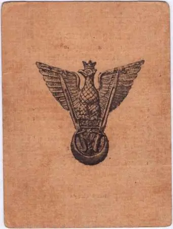 Legitymacja Odznaki Samodzielnej Brygady Strzelców Karpackich L. p.3849