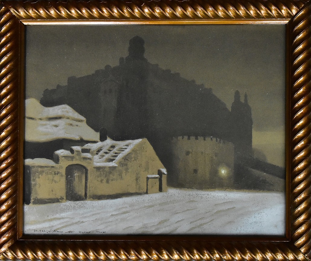 "Nocny widok na Wawel", 1916