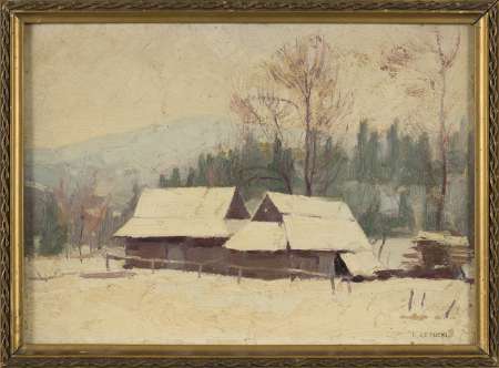 Motyw z Poronina w zimie