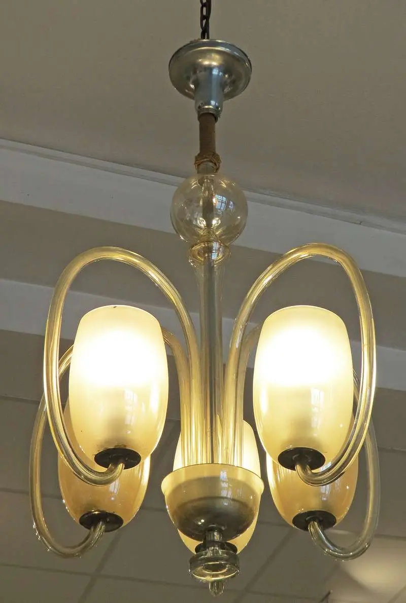 Żyrandol art deco, Czechosłowacja, ok. 1930