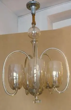 Żyrandol art deco, Czechosłowacja, ok. 1930 