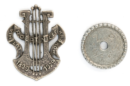 Odznaka pamiątkowa Lutnia Robotnicza Kraków 1899-1929