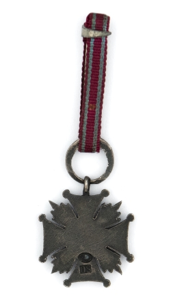 Srebrny Krzyż Zasługi - miniatura, II RP